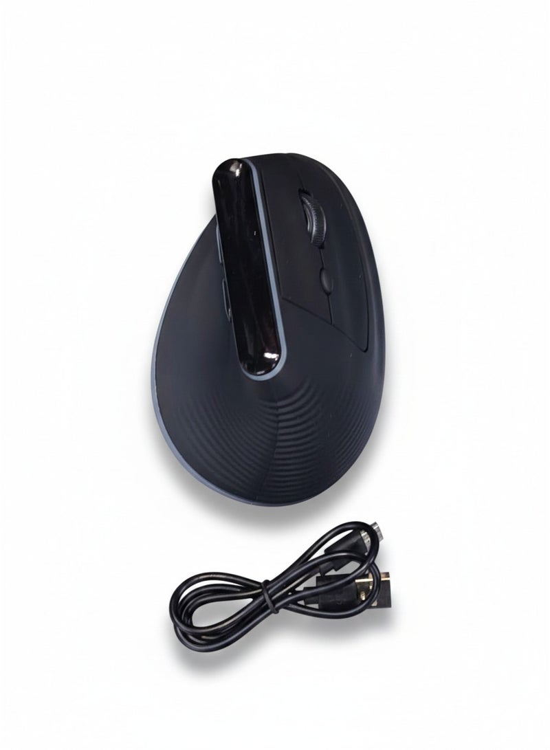 Wireless Mouse 2.4GHz & Bluetooth, Ergonomic Vertical Design, Compatible with Multiple Operating Systems for PC and Laptop - Image 1